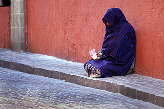 Woman beggar